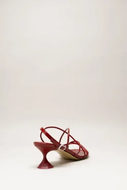 Poeve - Rood Sandaal hak