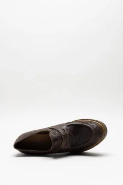 Pons Quintana - Donkerbruin Mocassin hak