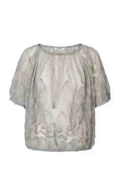 Rabens Saloner - Lichtgrijs Blouse