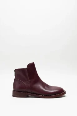 Rebecca White - Bordeaux Enkellaars plat