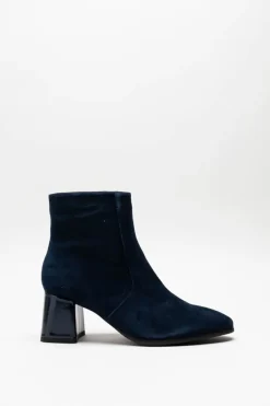 Regarde Le Ciel - Donkerblauw Enkellaars hak