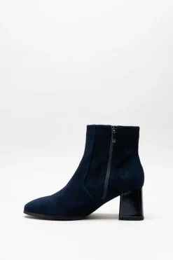 Regarde Le Ciel - Donkerblauw Enkellaars hak