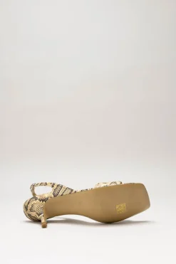 Rotta - Beige Sandaal hak