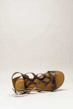 Scapa - Bruin Sandaal plat
