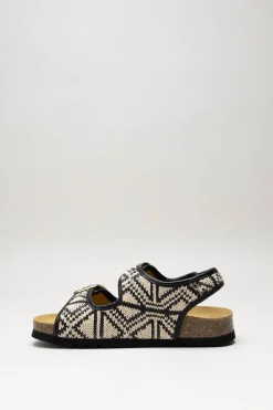 Scholl - Beige Sandaal plat