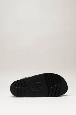 Scholl - Bruin Sandaal plat