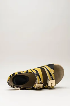 Scholl - Geel Sandaal plat