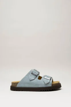Scholl - Lichtblauw Slipper
