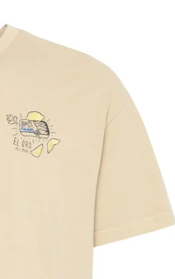 Solid - Donkerbeige T-shirt