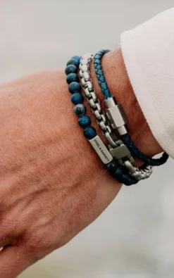 Steel & Barnett - Blauw Armband