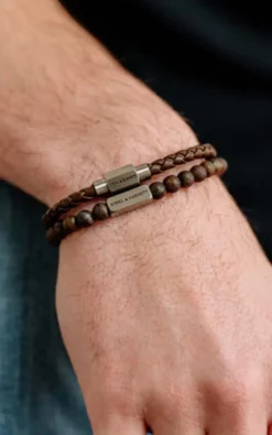 Steel & Barnett - Bruin Armband