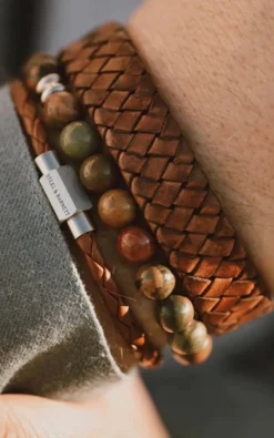 Steel & Barnett - Cognac Armband