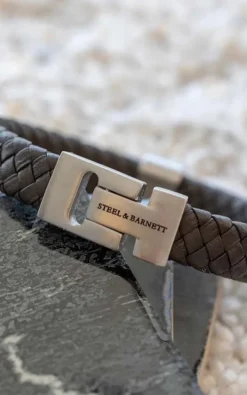 Steel & Barnett - Donkergrijs Armband