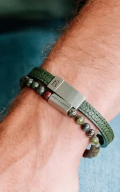 Steel & Barnett - Groen Armband