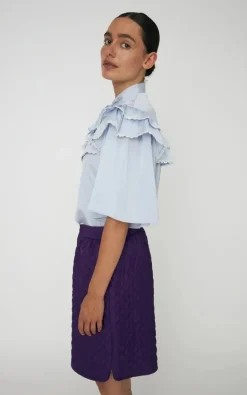 Stella Nova - Lichtblauw Blouse