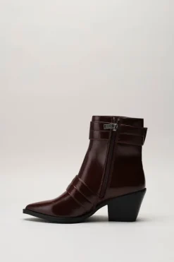Steve Madden - Donkerroze Enkellaars hak