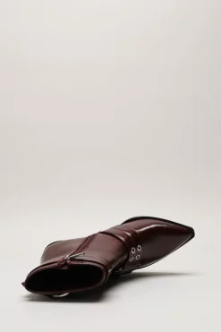 Steve Madden - Donkerroze Enkellaars hak