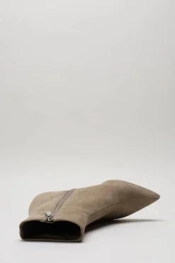 Steve Madden - Taupe Enkellaars hak