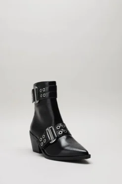 Steve Madden - Zwart Enkellaars hak