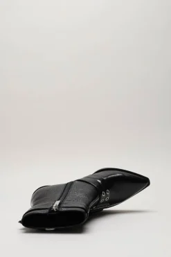 Steve Madden - Zwart Enkellaars hak