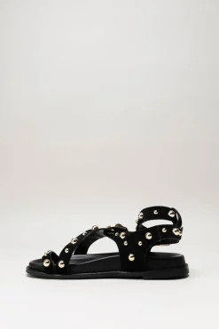 Steve Madden - Zwart Sandaal plat