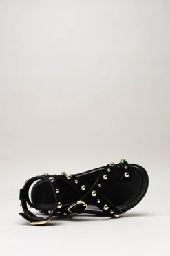 Steve Madden - Zwart Sandaal plat