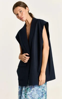Studio Clique - Marineblauw Vest mouwloos
