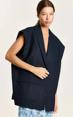 Studio Clique - Marineblauw Vest mouwloos