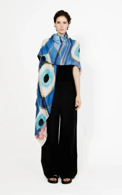 Talking Walls - Blauw Sjaals