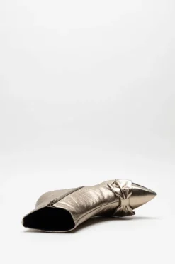 Tango - Goud Enkellaars hak