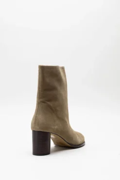Toral - Beige Enkellaars hak