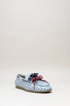 Toral - Lichtblauw Bootschoen