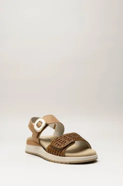 Treintas - Cognac Sandaal sleehak
