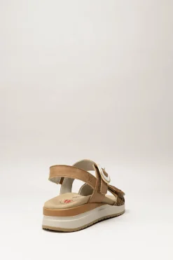 Treintas - Cognac Sandaal sleehak