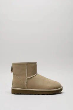 Ugg - Beige Enkellaars plat