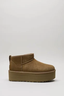 Ugg - Camel Enkellaars plat