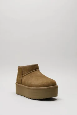 Ugg - Camel Enkellaars plat