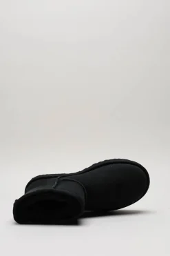 Ugg - Zwart Enkellaars plat