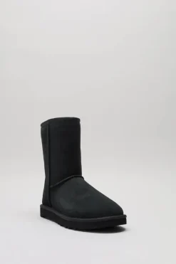 Ugg - Zwart Enkellaars plat