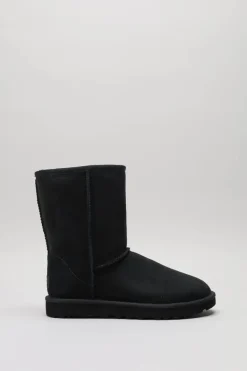 Ugg - Zwart Enkellaars plat
