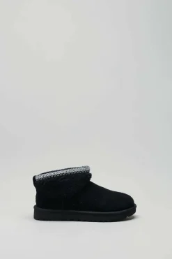 Ugg - Zwart Enkellaars plat