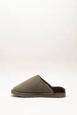 Warmbat - Taupe Pantoffel