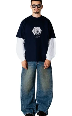 Woodbird - Donkerblauw T-shirt