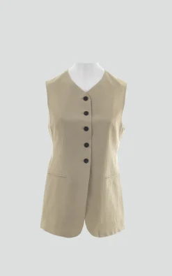 Zenggi - Beige Vest mouwloos