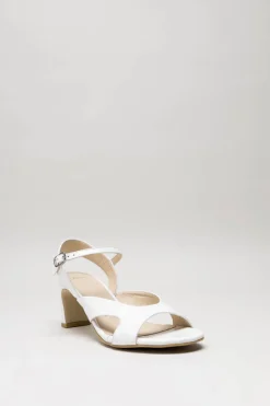 Zinda - Wit Sandaal hak